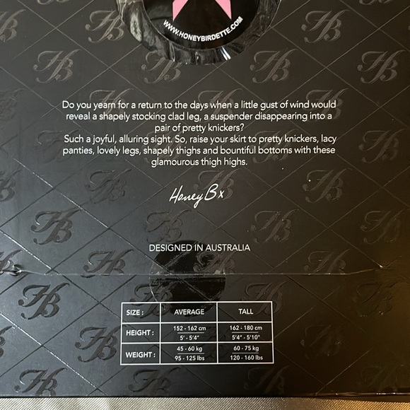 Honey Birdette Giddy Up Stockings RARE - Picture 3 of 4